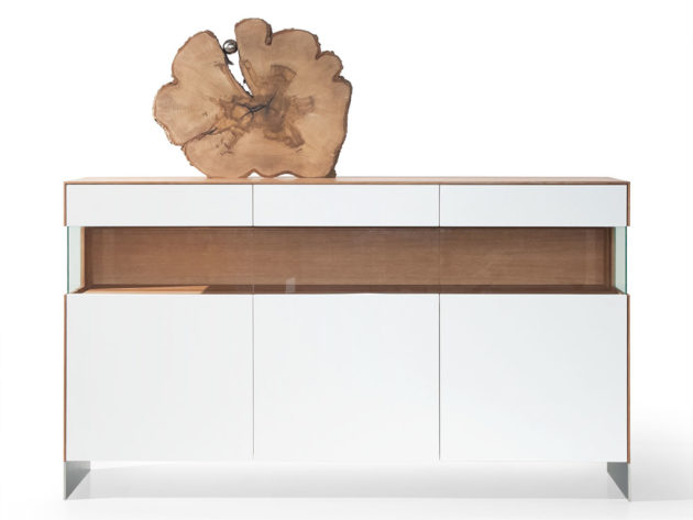 KT239 Sideboard Rüster geölt Lack weiß