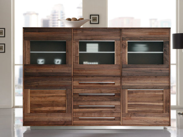 SQ072 Highboard Nussbaum geölt