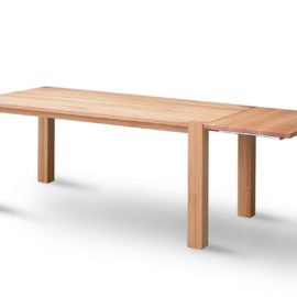 BS180 BASIC Tisch Eiche geölt mit Ansteckplatte