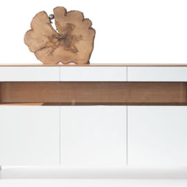 KT239 Sideboard Rüster geölt Lack weiß