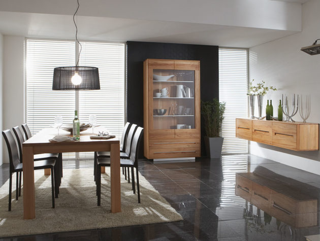 SQARE Esszimmer Kernbuche