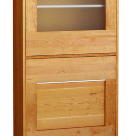 Highboard/Vitrine SQ071 Kirsche geölt